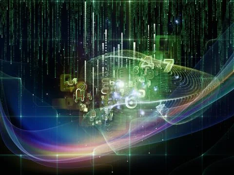 Computer Logic Illustrazione stock