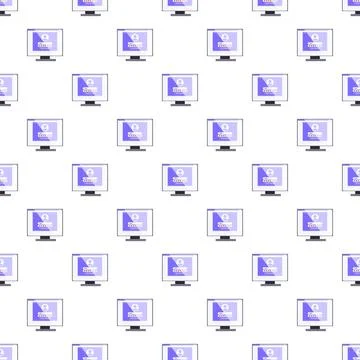 Computer login screen digital security seamless pattern 스톡 일러스트