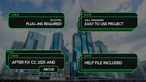 Computer Lower Thirds Stock After Effects