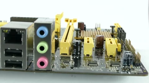 Computer Main Board, Motherboard 4K Footage Stock Footage 63050883