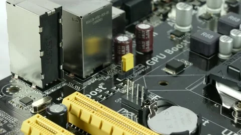 Computer Main Board, Motherboard 4K Footage Stock Footage 63050913