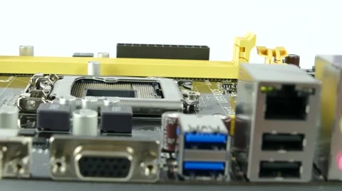 Computer Main Board, Motherboard 4K Footage Stock Footage 63050978