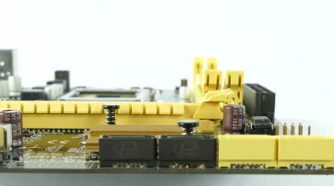 Computer Main Board, Motherboard 4K Footage Stock Footage 63051016