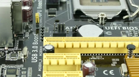 Computer Main Board, Motherboard 4K Footage Stock Footage 63051079