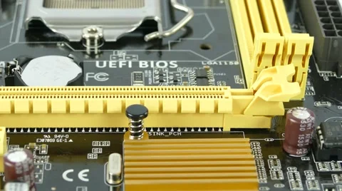 Computer Main Board, Motherboard 4K Footage Stock Footage 63051085