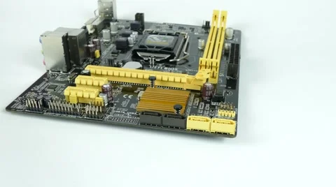 Computer Main Board, Motherboard 4K Footage Stock Footage 63051205