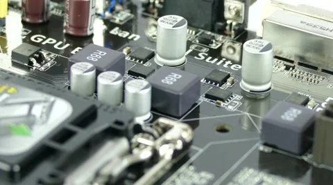 Computer Main Board, Motherboard 4K Footage Stock Footage 63051246