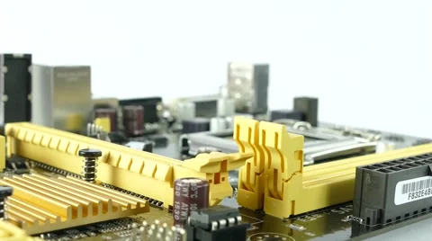 Computer Main Board, Motherboard 4K Footage Stock Footage 63051264