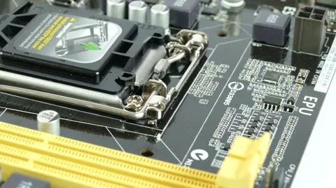 Computer Main Board, Motherboard 4K Footage Stock Footage 63051291
