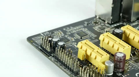 Computer Main Board, Motherboard 4K Footage Stock Footage 63051341