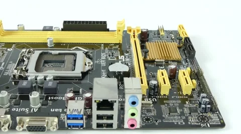 Computer Main Board, Motherboard 4K Footage Stock Footage 63051589