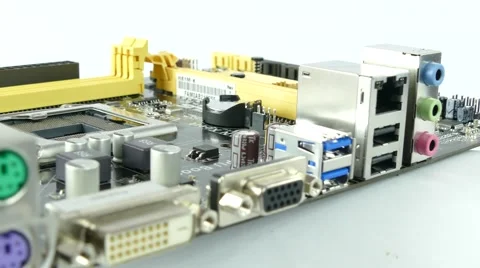 Computer Main Board, Motherboard 4K Footage Stock Footage 63051603