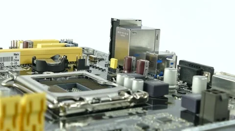 Computer Main Board, Motherboard 4K Footage Stock Footage 63051606