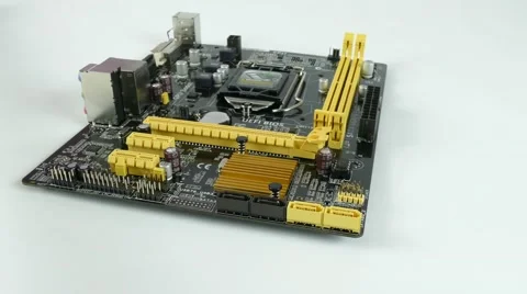 Computer Main Board, Motherboard 4K Footage Stock Footage 63051619