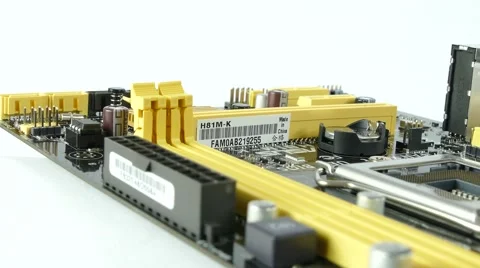 Computer Main Board, Motherboard 4K Footage Stock Footage 63051628