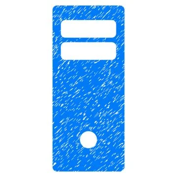 Computer Mainframe Grainy Texture Icon Illustrazione stock