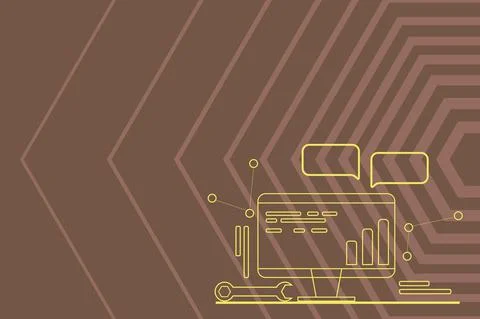 Computer Maintenance Repair Concept Abstract Communication Technology Image イラスト素材