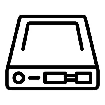 Computer mall icon outline vector. Store laptop Stock Illustration