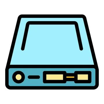 Computer mall icon vector flat Stock Illustration