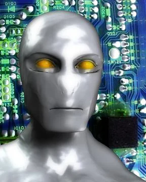 Computer Man Stock Illustration