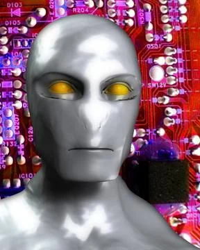 Computer Man Stock Illustration