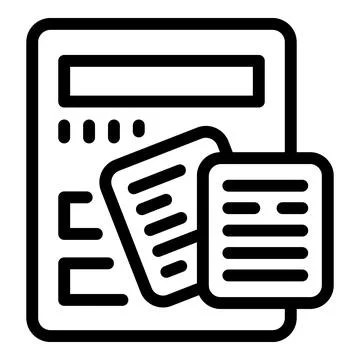 Computer managing electronic documents icon representing data management Stock Illustration