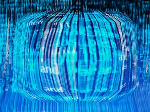 Computer matrix background Stock-Illustration