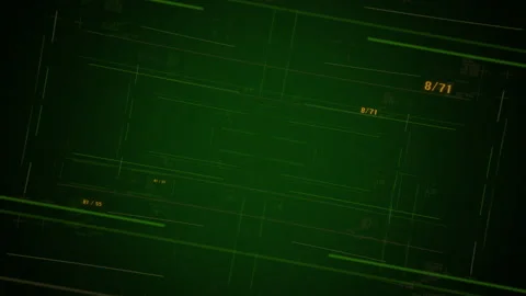 Computer matrix with numbers and grid Stock Footage 166370517