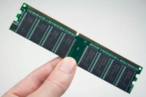 Computer Memory Board Foto stock
