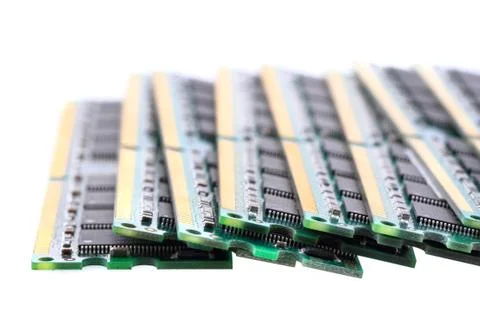 Computer memory chips Stock Photos