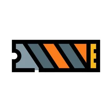 Computer memory component for digital data storage Stock Illustration