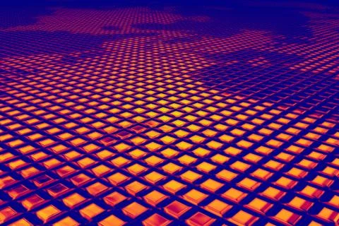 The computer memory of the data cell. 3D illustration 스톡 일러스트