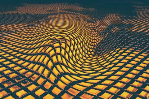 The computer memory of the data cell. 3D illustration 스톡 일러스트