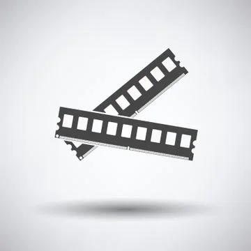 Computer memory icon Stock Illustration