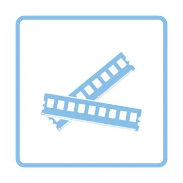 Computer memory icon Stock Illustration