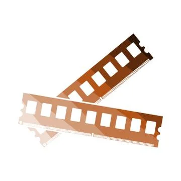 Computer Memory Icon Stock Illustration