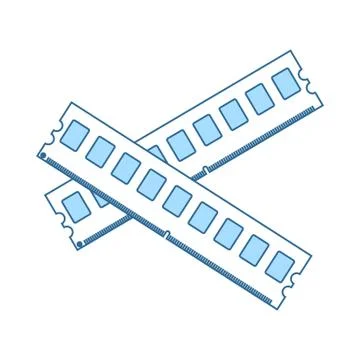 Computer Memory Icon Stock Illustration