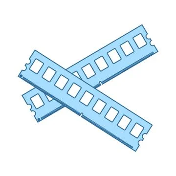 Computer Memory Icon Stock Illustration