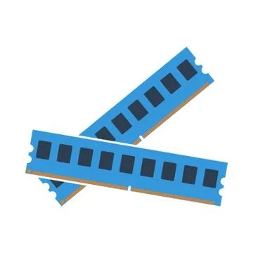 Computer Memory Icon Stock Illustration