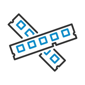 Computer Memory Icon Stock Illustration