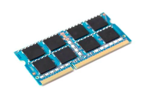 Computer memory isolated on white background Foto stock