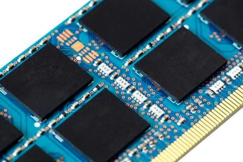 Computer memory isolated on white background Foto stock