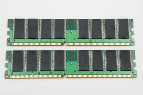 Computer memory isolated on white background Stock Photos