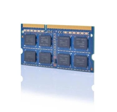 Computer memory isolated on white background Foto stock