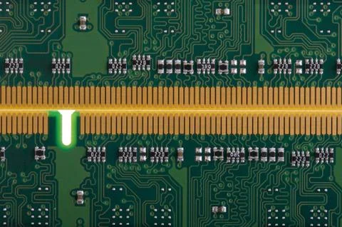 Computer memory macro Foto stock