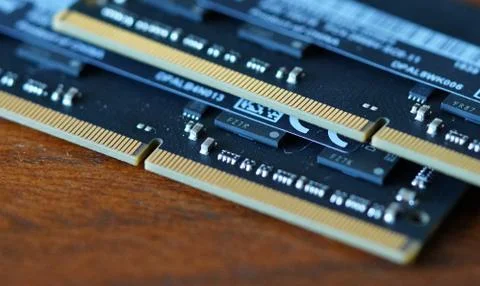 Computer Memory RAM random access memory microchip Stock Photos