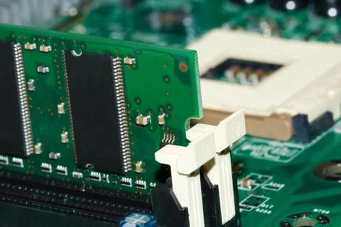 Computer memory (ram) stick Stock Photos