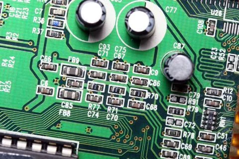 Computer micro circuit board Stock Photos