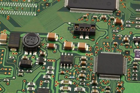 Computer micro circuit board Stock Photos