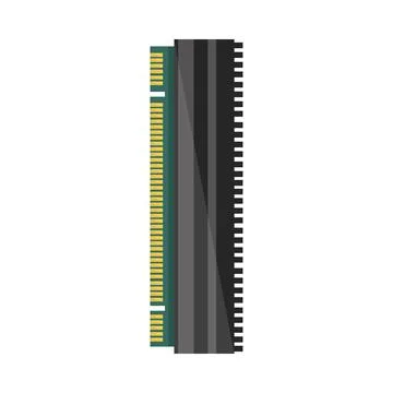 Computer microchip circuit Ilustración de archivo
